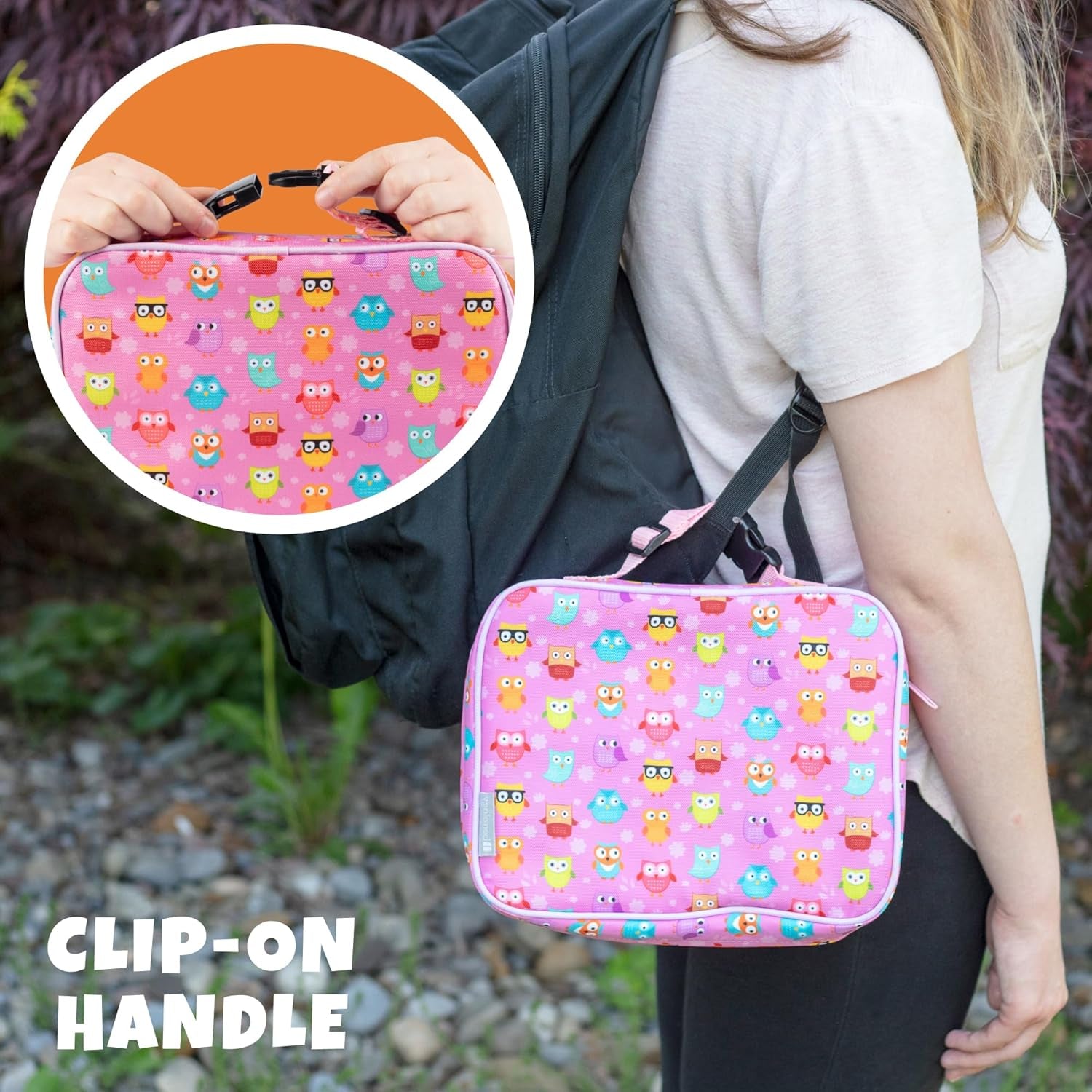 Lunch Box for Kids- Insulated, Waterproof, Durable Tote Bag Lunchbox Fits Bento Boxes, Containers, Jars, Bottles- Keeps Food Hotter or Colder Longer- Back to School Reusable Sleeve for Girls