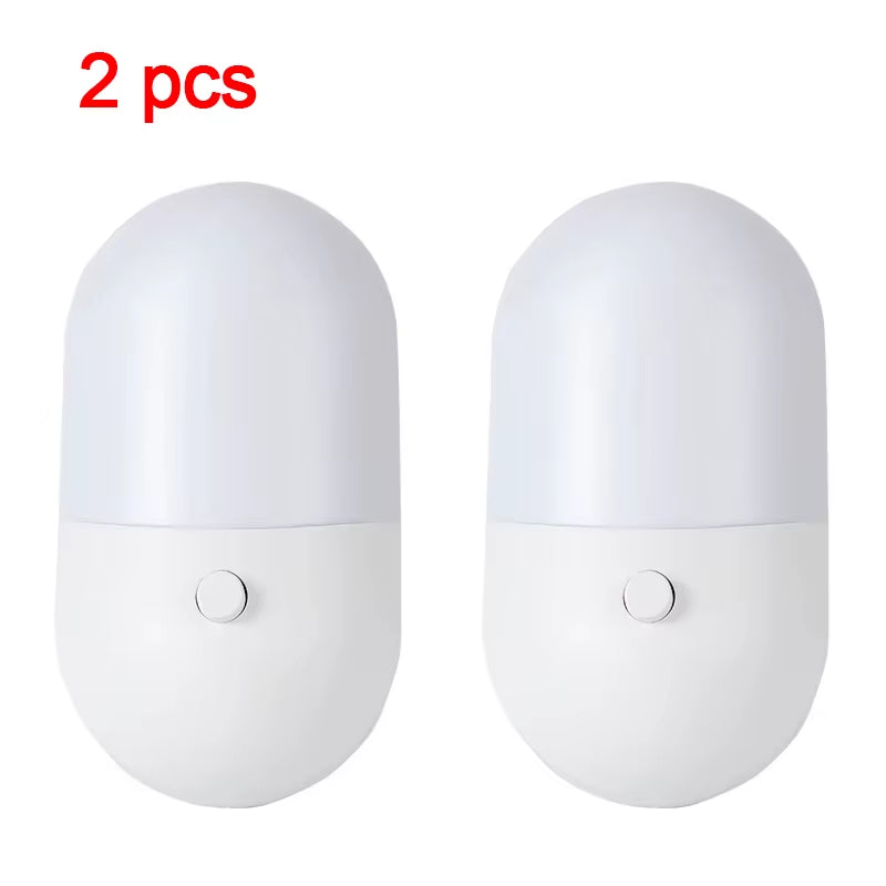 Bedside Lamp LED Mini Night Light EU US Plug Eye Protection Night Light Kids Gift Use for Bedroom Living Room Baby Feeding