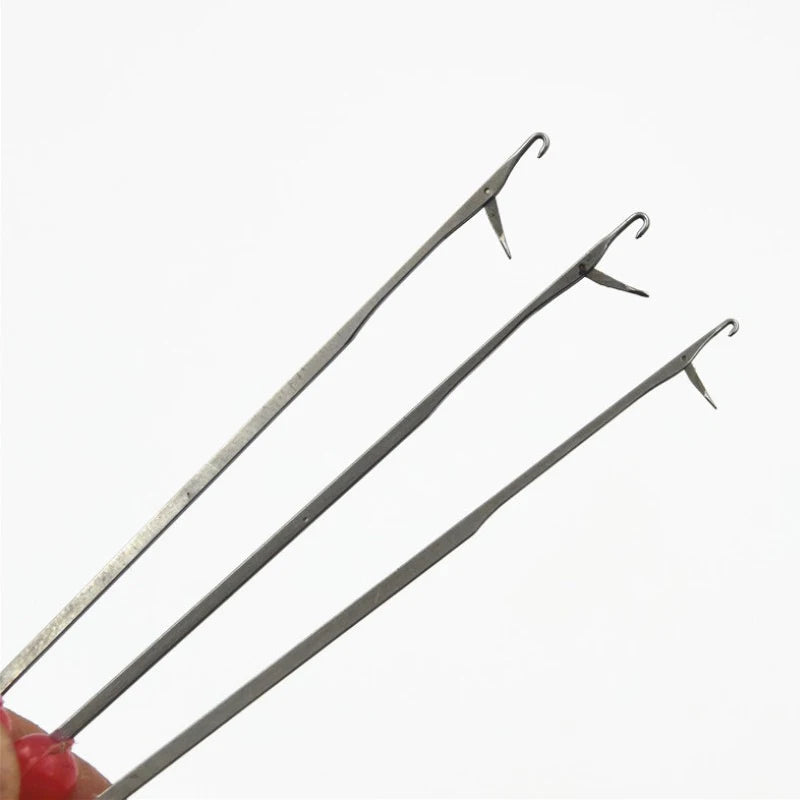 Lace Crochet Hook Knitting Needles Plastic Handle Small Crochet Hooks Hair Weaving for Braids 5Pcs/Lot