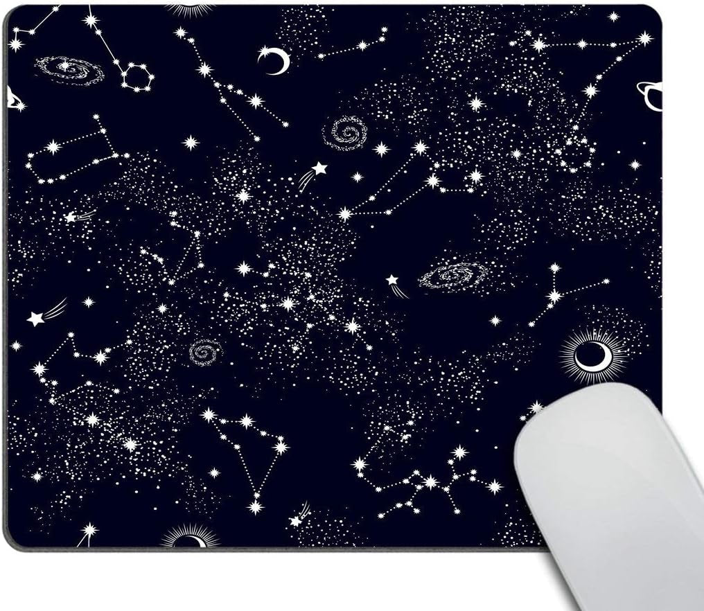Mouse Pad Space Galaxy Constellation Mouse Pad Star Office Personalized Desk Accessories Non-Slip Rubber Mousepad