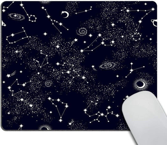 Mouse Pad Space Galaxy Constellation Mouse Pad Star Office Personalized Desk Accessories Non-Slip Rubber Mousepad