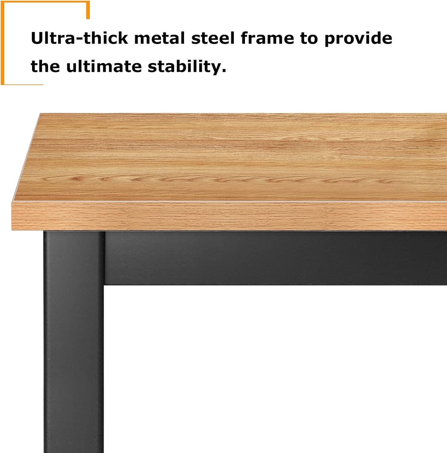 63Inches Computer Desk PC Desk Office Desk Workstation for Home Office Use Writing Table, Teak