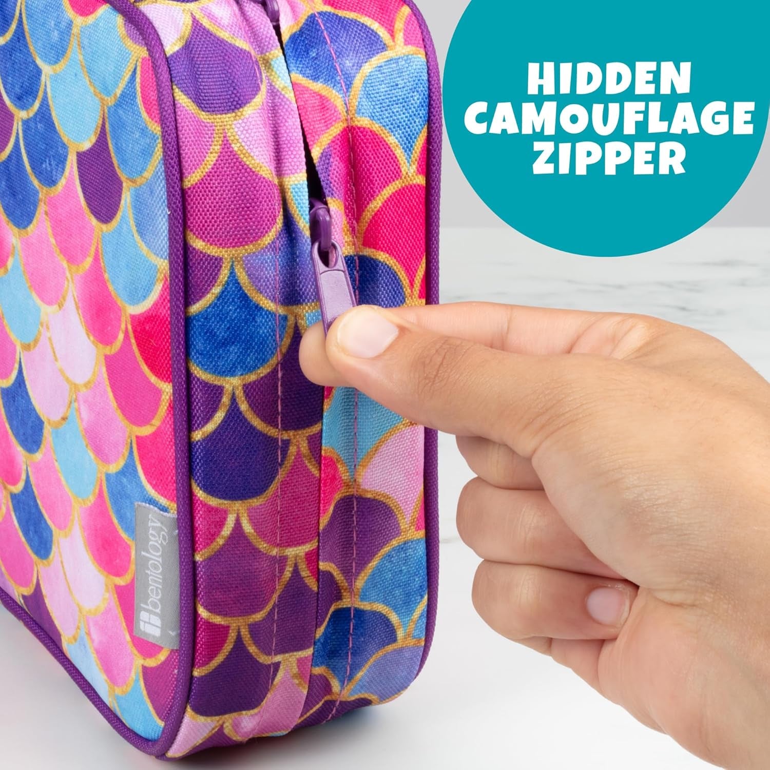 Lunch Box for Kids- Insulated, Waterproof, Durable Tote Bag Lunchbox Fits Bento Boxes, Containers, Jars, Bottles- Keeps Food Hotter or Colder Longer- Back to School Reusable Sleeve for Girls