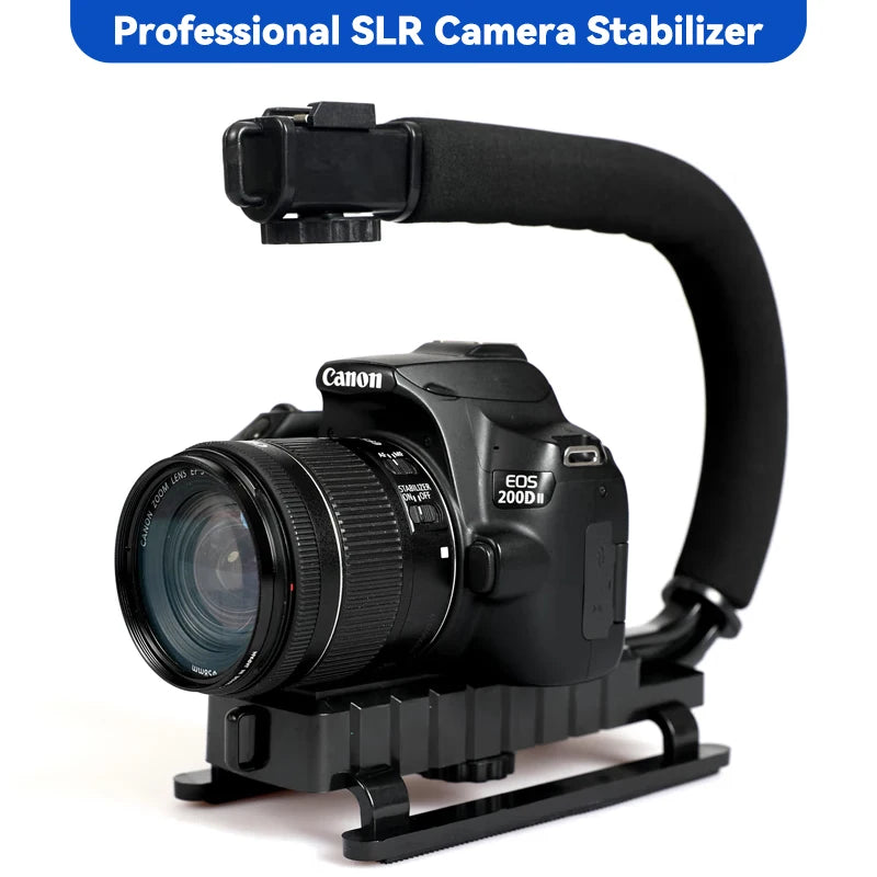 U-Shaped Portable Handheld Photography Camera Holder Video Handle DV Bracket C-Shaped Steadicam Stabilizer Kit for SLR DV