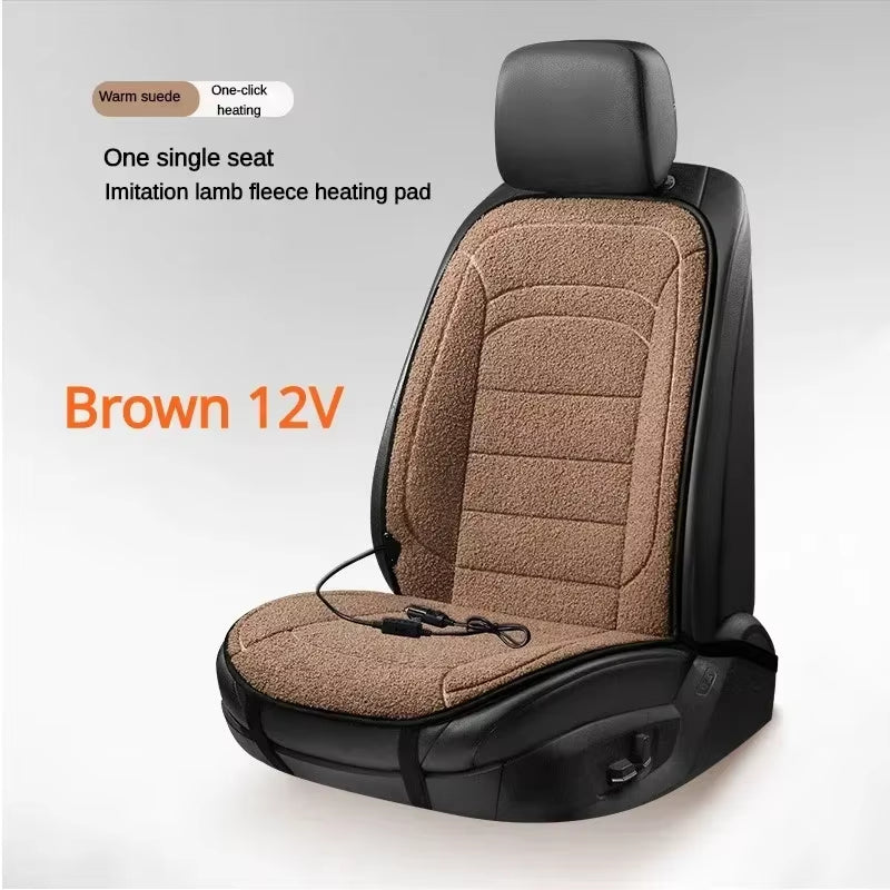 Heated Car Seat Cover Car Heating Cushion Winter Heated Seats Car Seat Warmer 12V Seat Cushion for Back and Seat
