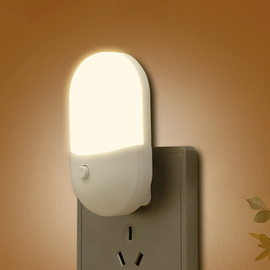 Bedside Lamp LED Mini Night Light EU US Plug Eye Protection Night Light Kids Gift Use for Bedroom Living Room Baby Feeding