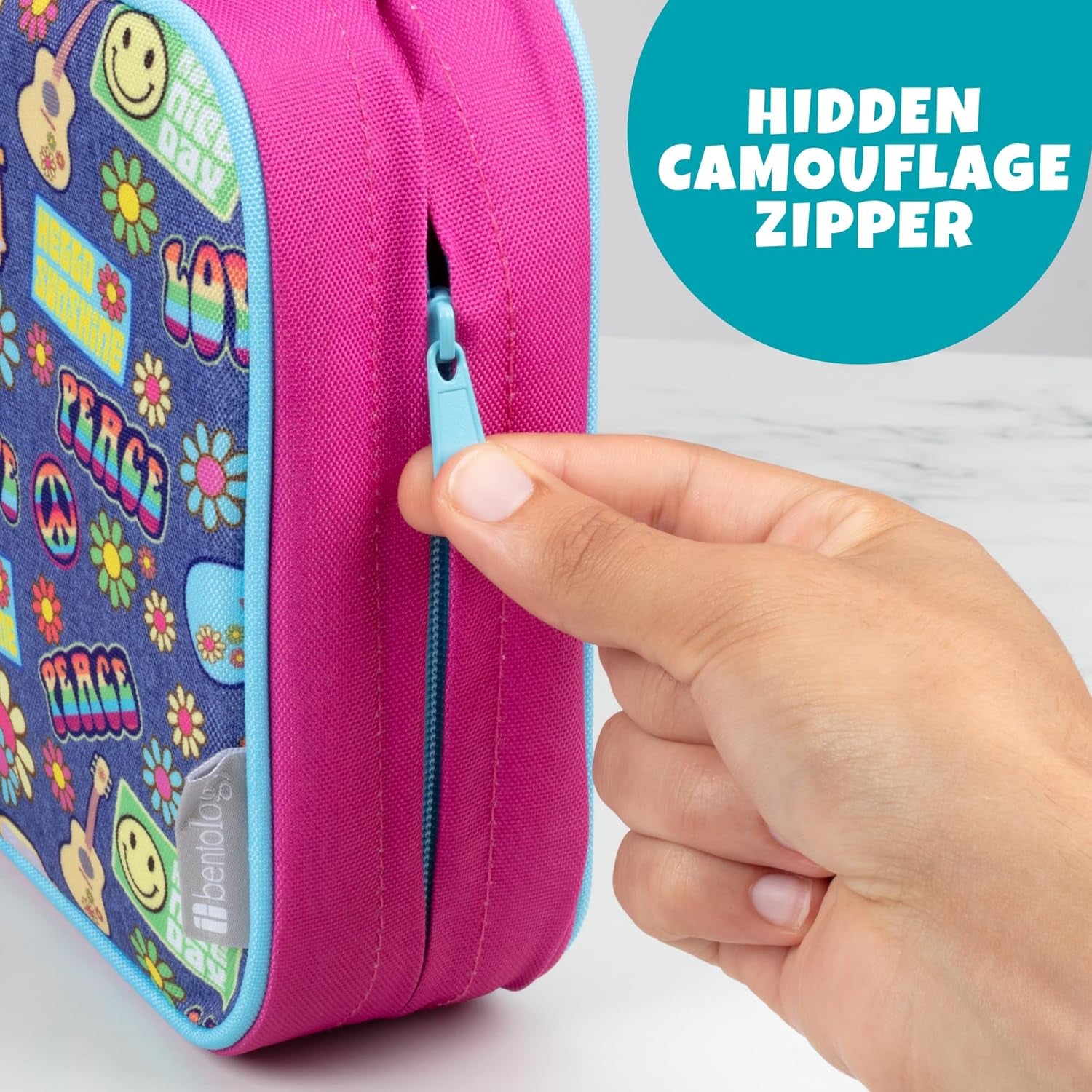 Lunch Box for Kids- Insulated, Waterproof, Durable Tote Bag Lunchbox Fits Bento Boxes, Containers, Jars, Bottles- Keeps Food Hotter or Colder Longer- Back to School Reusable Sleeve for Girls