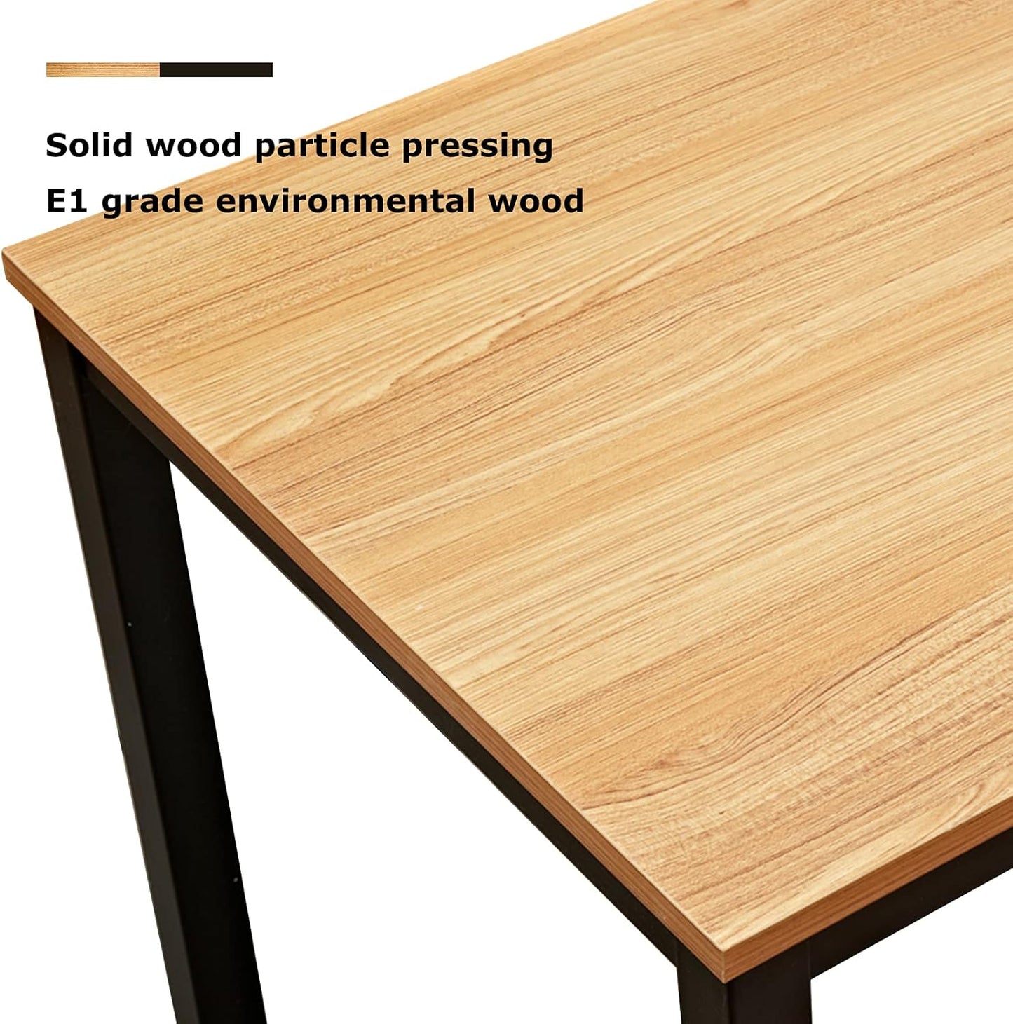 63Inches Computer Desk PC Desk Office Desk Workstation for Home Office Use Writing Table, Teak